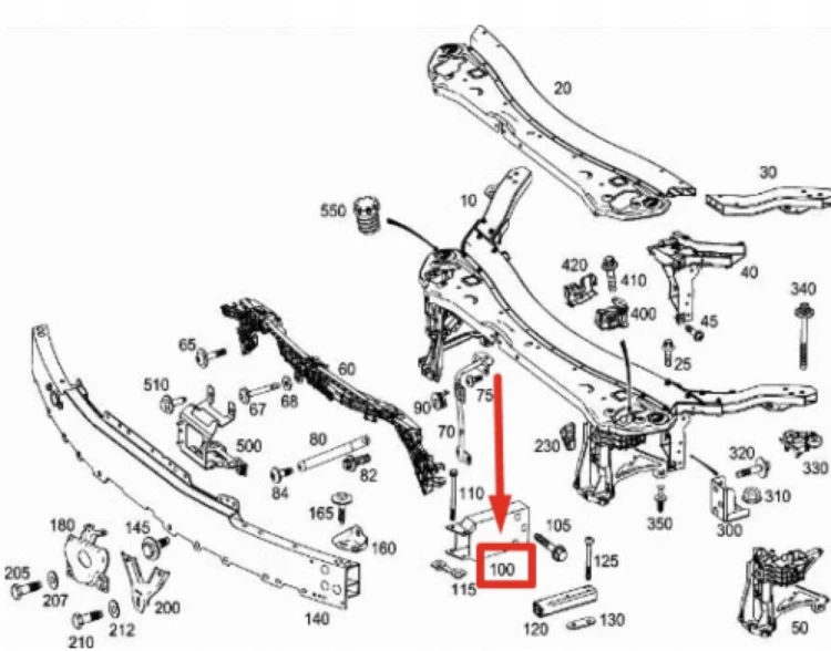 STREFA PRAWA - MERCEDES GLC X253 - A2136200295