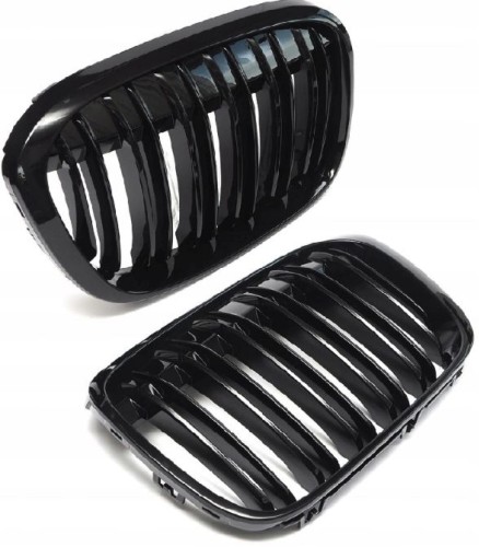 Nerki grill atrapa zderzaka BMW X1 F48 czarny połysk 2015-2019