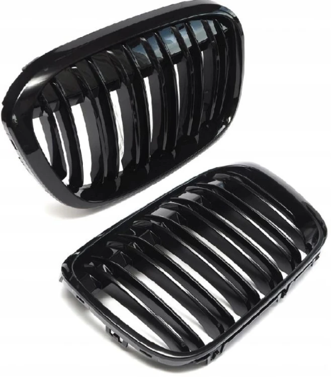 Nerki grill atrapa zderzaka BMW X1 F48 czarny połysk 2015-2019