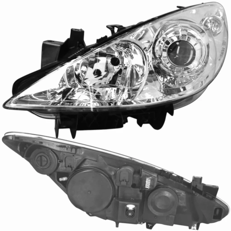 PEUGEOT 307 2005-2009 REFLEKTOR LAMPA PRZEDNIA PRAWA LEWA + SILNIK KOMPLET