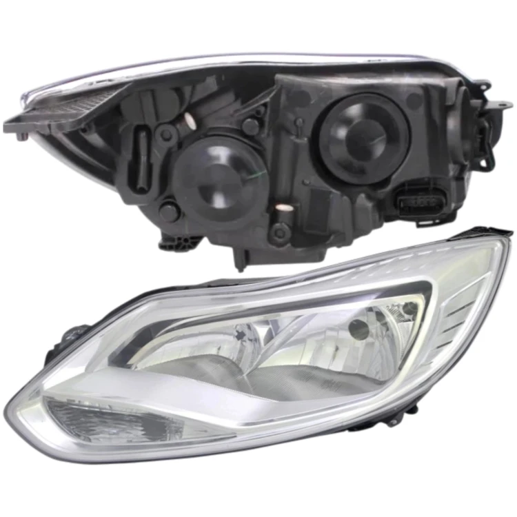 FORD FOCUS 2011-2014 REFLEKTOR LAMPA PRZEDNIA LEWA PRAWA SILVER SREBRNY