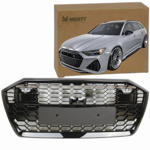 ATRAPA CHŁODNICY ZDERZAKA GRILL AUDI A6 C8 2019-2022 RS LOOK CZARNA BLACK