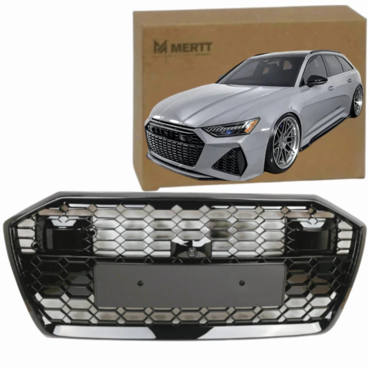 ATRAPA CHŁODNICY ZDERZAKA GRILL AUDI A6 C8 2019-2022 RS LOOK CZARNA BLACK
