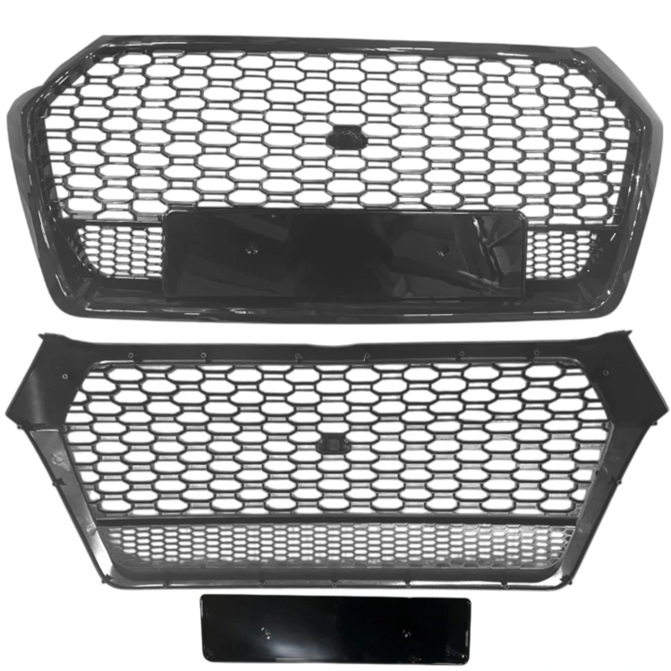 ATRAPA CHŁODNICY ZDERZAKA GRILL RS LOOK CZARNA BLACK AUDI Q5 80A 2016-2020