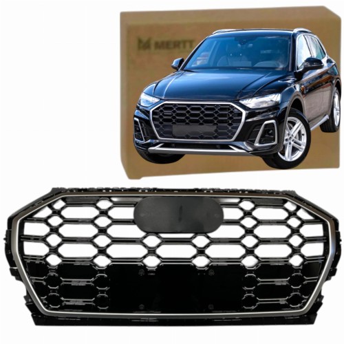 AUDI Q5 80A 2020+ LCI LIFT SREBRNY ATRAPA KRATKA CHŁODNICY GRILL S-LINE