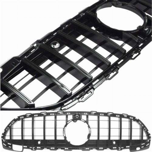 Mercedes Klasa C W206 S206 20+ AMG Grill atrapa zderzaka czarny połysk