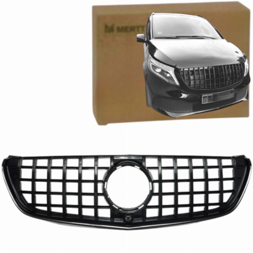Grill atrapa zderzaka Mercedes V-Klasa W447 PANAMERICANA 14-19 czarny AMG