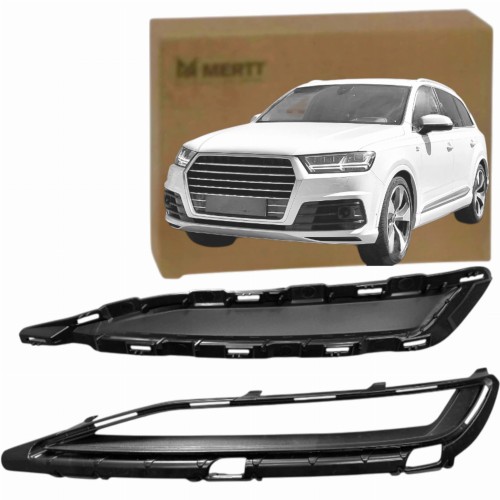 KPL zestaw KRATKA ZDERZAKA PRAWA zaślepka + ramka Audi Q7 4M 15-20 S-Line