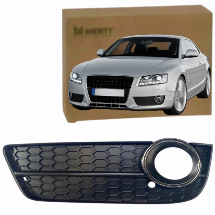 AUDI A5 8T0 2007-2011 KRATKA LEWA atrapa zderzaka CHROM DEKOR zaślepka