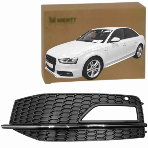ATRAPA KRATKA HALOGENU ramka zderzaka LEWA S LINE S-Line AUDI A4 B8 11-15