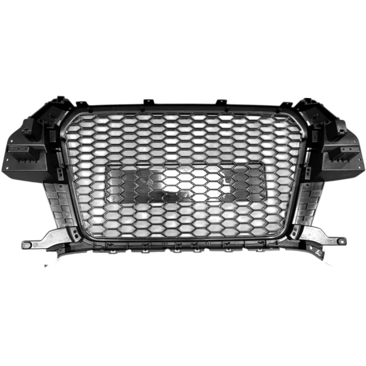 ATRAPA KRATKA CHŁODNICY GRILL S-LINE BLACK CZARNA AUDI Q3 2012-2015 RS LOOK
