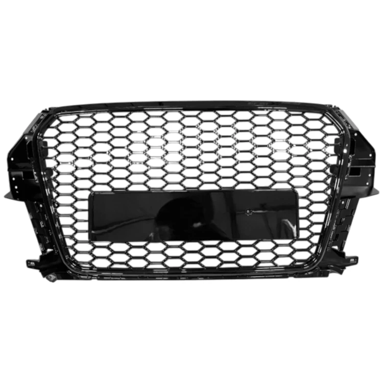 ATRAPA KRATKA CHŁODNICY GRILL S-LINE BLACK CZARNA AUDI Q3 2012-2015 RS LOOK