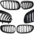 BMW E60 E61 2003-2010 M LOOK Grill Atrapa Nerki Pakiet Kratka Połysk Czarna