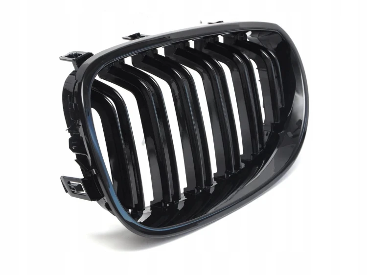 BMW E60 E61 2003-2010 M LOOK Grill Atrapa Nerki Pakiet Kratka Połysk Czarna