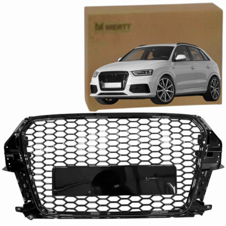 AUDI Q3 2012-2015 RS LOOK ATRAPA KRATKA CHŁODNICY GRILL S-LINE BLACK CZARNA