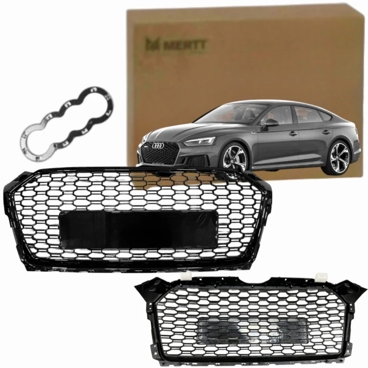 AUDI A5 2016-2020 ATRAPA CHŁODNICY GRILL RS LOOK PRZÓD CZARNA PLASTER MIODU
