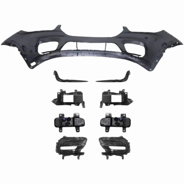 CHRYSLER PACIFICA 2021- KOMPLETNY ZDERZAK przód ATRAPY GRILL halogen BLACK