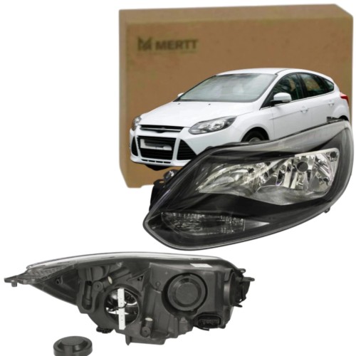 FORD FOCUS 2011-14 REFLEKTOR LAMPA PRZEDNIA LEWA BLACK CZARNY BM5113W030CF