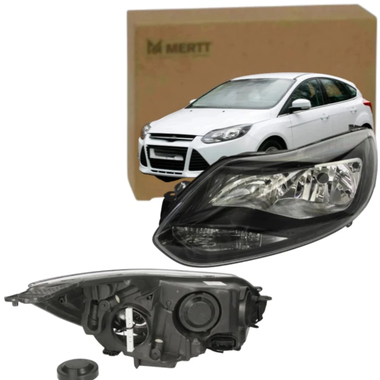 FORD FOCUS 2011-14 REFLEKTOR LAMPA PRZEDNIA LEWA BLACK CZARNY BM5113W030CF
