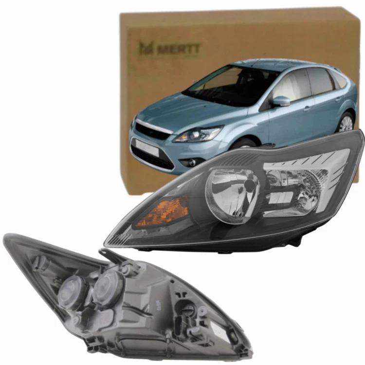 Reflektor Lampa PRZEDNIA czarna 8M5113W030 FORD FOCUS II mk2 Lift 2008-
