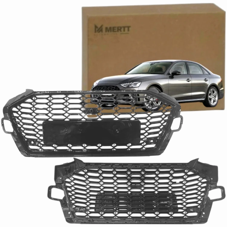 ATRAPA CHŁODNICY ZDERZAKA GRILL AUDI A4 B9 2019-2022 RS LOOK BLACK