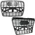 ATRAPA CHŁODNICY GRILL KRATKA CZARNY POŁYSK RAMA CHROM AUDI A6 C6 2004-2011
