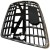 ATRAPA CHŁODNICY GRILL KRATKA CZARNY POŁYSK RAMA CHROM AUDI A6 C6 2004-2011