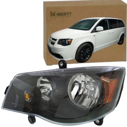 DODGE GRAND CARAVAN 2008-2016 REFLEKTOR LAMPA PRZÓD CZARNY LEWY 68206501AA