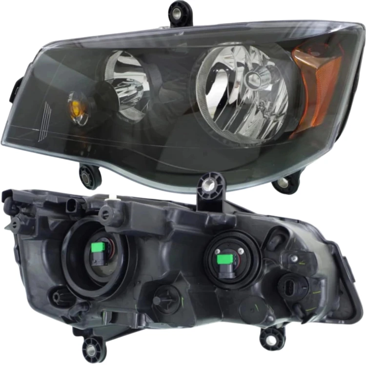 DODGE GRAND CARAVAN 2008-2016 REFLEKTOR LAMPA PRZÓD CZARNY LEWY 68206501AA