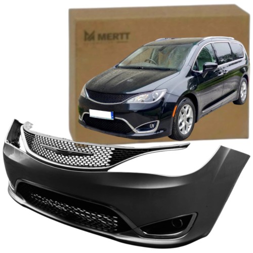 KOMPLETNY ZDERZAK PRZEDNI ATRAPY GRILL CHROM CHRYSLER PACIFICA 2017-2021