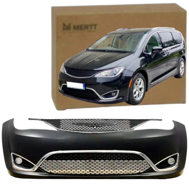 KOMPLETNY ZDERZAK PRZEDNI ATRAPY GRILL CHROM CHRYSLER PACIFICA 2017-2021