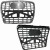AUDI A6 C6 2004-2011 ATRAPA CHŁODNICY GRILL KRATKA CZARNY POŁYSK RAMA CHROM