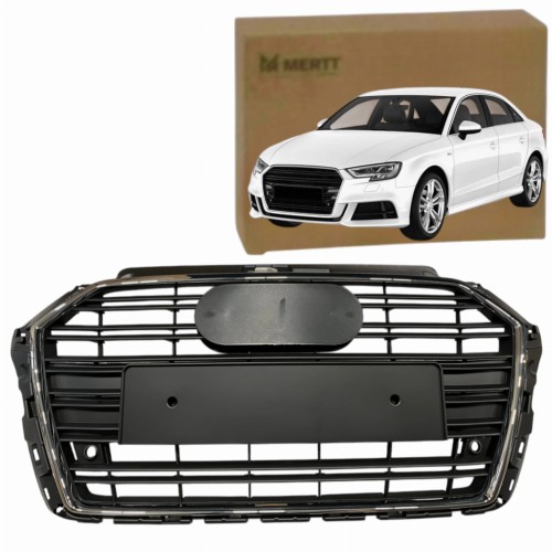 AUDI A3 8V 2016-2020 ATRAPA CHŁODNICY PRZÓD GRILL CZARNY PDC 8V3853651AA