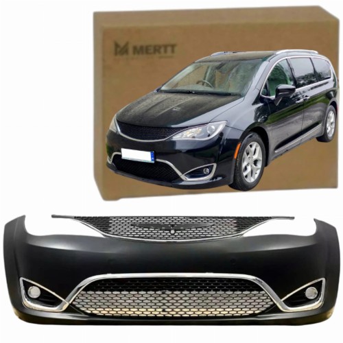 CHRYSLER PACIFICA 2017-2021 KOMPLETNY ZDERZAK PRZEDNI ATRAPY GRILL CHROM