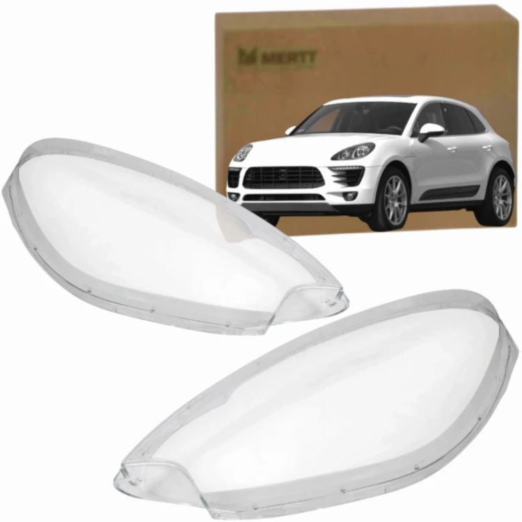 PORSCHE MACAN 2014-2018 KLOSZ Reflektora przedniego szkło LAMPY KOMPLET