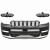 JEEP GRAND CHEROKEE WL 2021- ZDERZAK PRZEDNI KOMPLETNY bez PDC + HALOGENY L