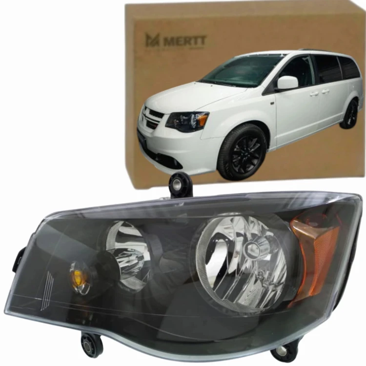 REFLEKTOR LAMPA PRZÓD CZARNY LEWY 68206501AA DODGE GRAND CARAVAN 2008-2016