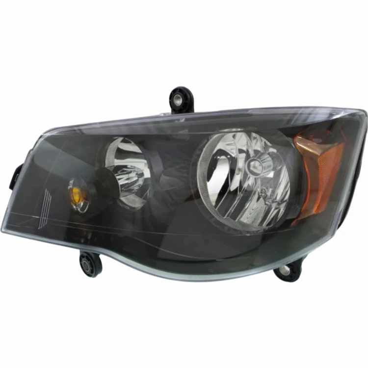 REFLEKTOR LAMPA PRZÓD CZARNY LEWY 68206501AA DODGE GRAND CARAVAN 2008-2016