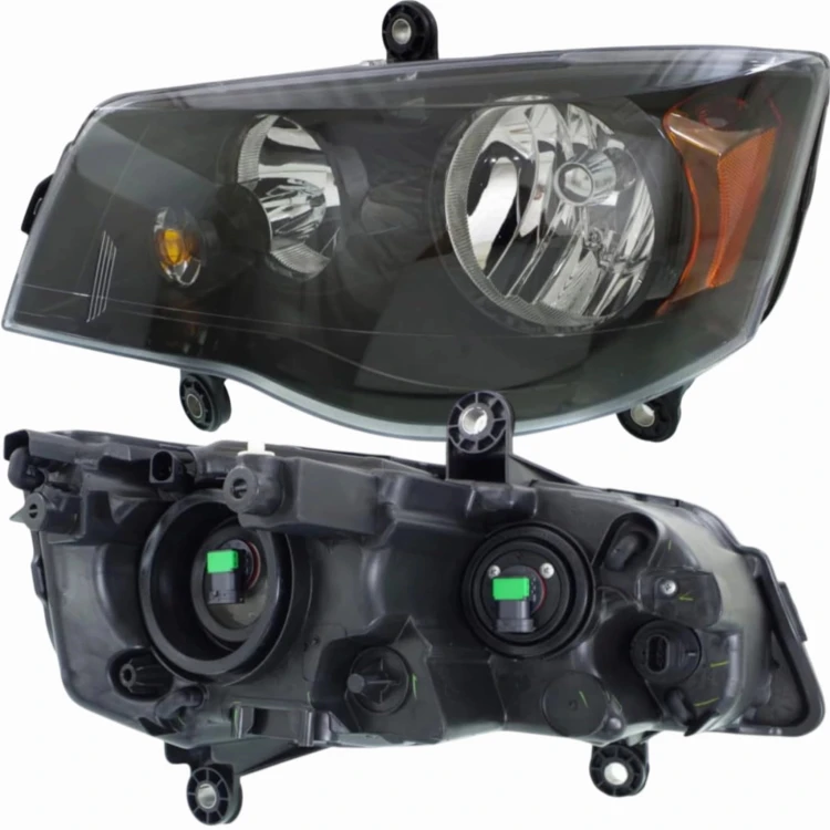 REFLEKTOR LAMPA PRZÓD CZARNY LEWY 68206501AA DODGE GRAND CARAVAN 2008-2016