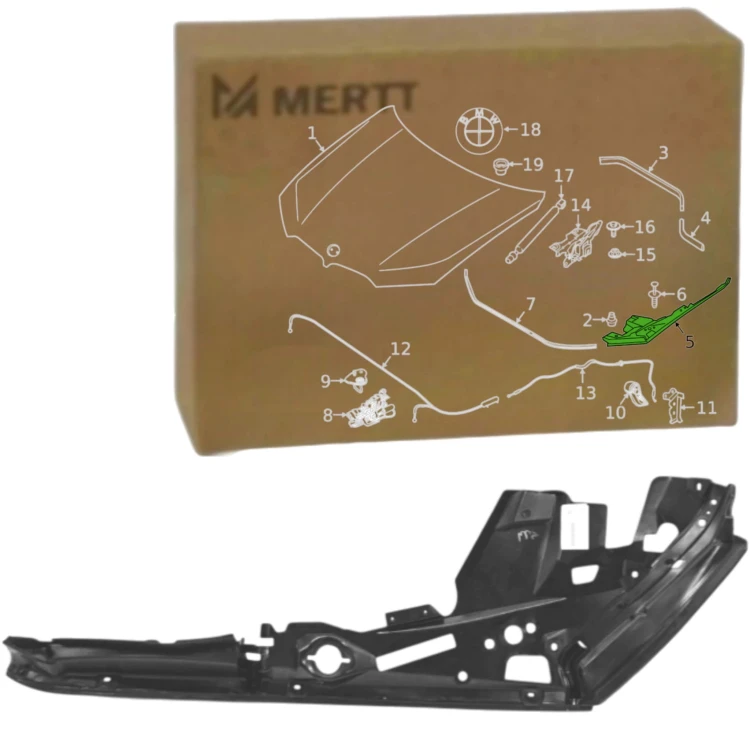 BMW X5 G05 X6 G06 ŚCIANKA BOCZNA OSŁONA BŁOTNIKA FARTUCHA LEWA 51767418197