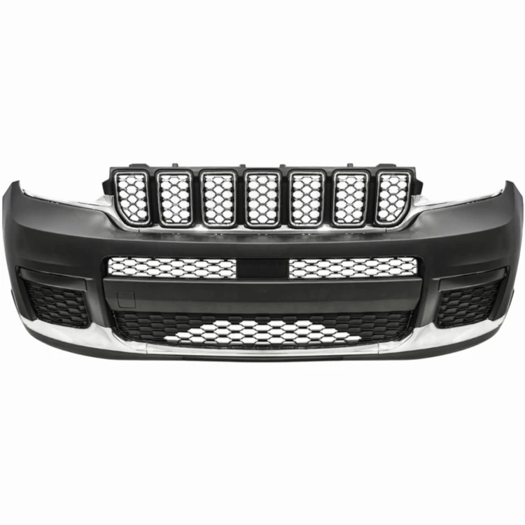 JEEP GRAND CHEROKEE WL 2021+ ZDERZAK KOMPLETNY PRZEDNI ATRAPY KRATKI CHROM