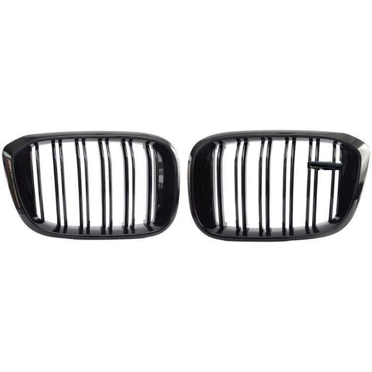 BMW X3 G01 X4 G02 Atrapa Nerki Grill chłodnicy przedni Czarny Połysk 2szt