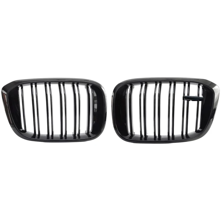 BMW X3 G01 X4 G02 Atrapa Nerki Grill chłodnicy przedni Czarny Połysk 2szt