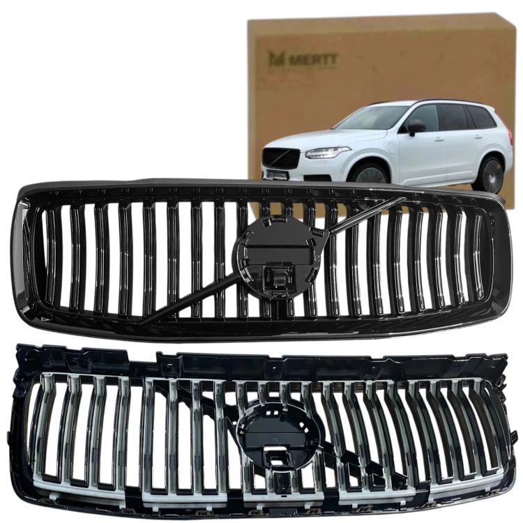 PASUJE DO VOLVO XC90 2021+ ATRAPA KRATKA ŚRODKOWA GRILL CZARNA 31698382