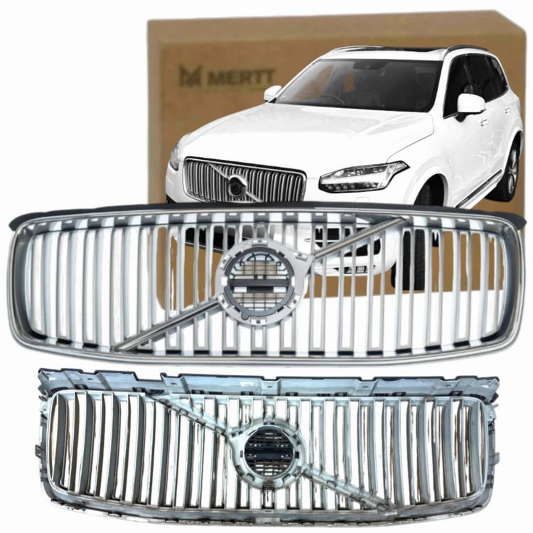 ATRAPA KRATKA ŚRODKOWA GRILL CZARNA PASUJE DO VOLVO XC90 2015-2019