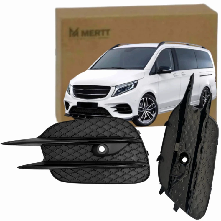 Kratka zderzaka atrapa LEWA srebrna MERCEDES V-KLASA W447 AMG 2014-2025
