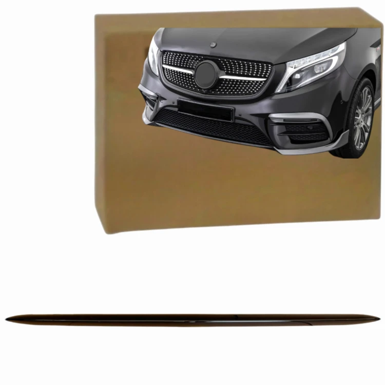 Listwa zderzaka KRATKI ŚRODKOWEJ CZARNA MERCEDES V-KLASA 447 AMG 2014-2025