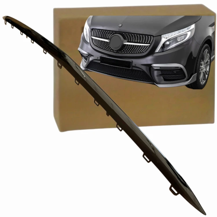 Listwa zderzaka KRATKI ŚRODKOWEJ CZARNA MERCEDES V-KLASA 447 AMG 2014-2025