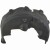 NADKOLE zakole LEWE przednie TKANINA 68228449 CHRYSLER PACIFICA 2017-2023