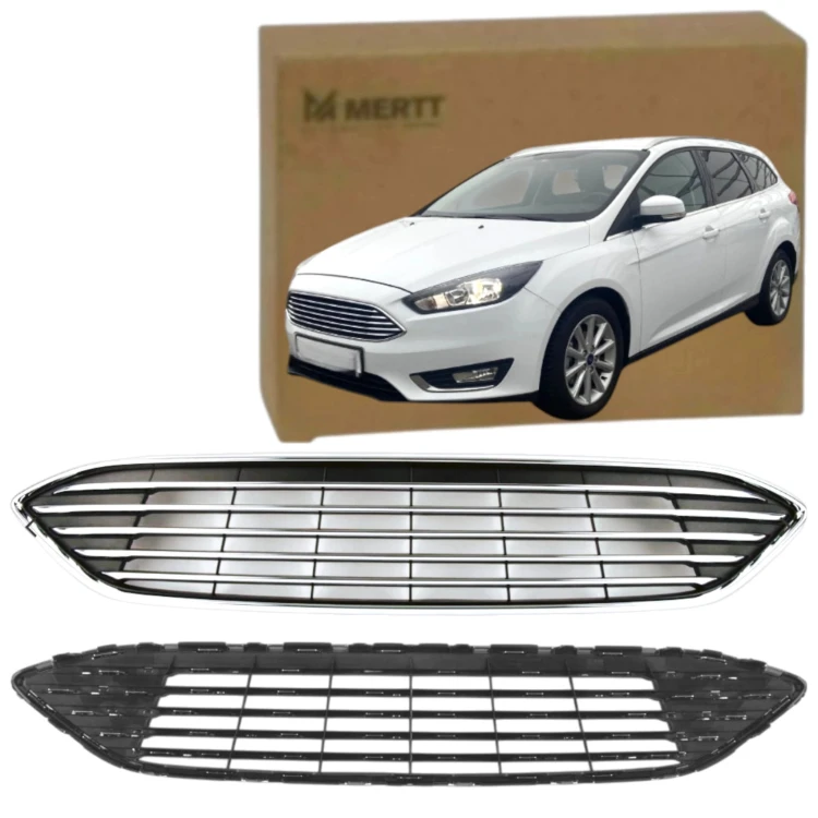ATRAPA GRILL KRATKA RPZEDNIA CHROM FORD FOCUS MK3 LIFT 2014-2018 14 -